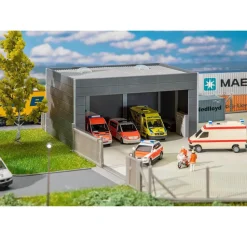 Modélisme HO : Abri pour véhicules, Systeme constructif - Faller