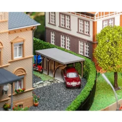 Modélisme HO : Accessoires de décor : Abri d'auto - Faller