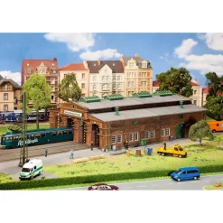 Modélisme HO : Dépôt de tramways de Dresde - Faller