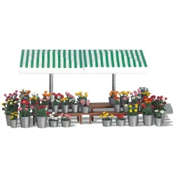 Modélisme HO : Etal de fleurs - Busch