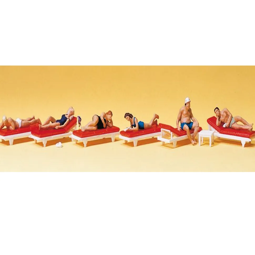 Modélisme HO : Figurines : Bain de soleil - Preiser