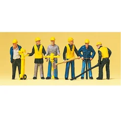 Modélisme HO : Figurines - Equipe de poseur de voie - Preiser