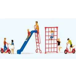 Modélisme HO : Figurines : Jeux de plein air avec enfants - Preiser