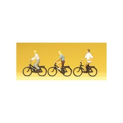 Modélisme HO : Figurines : Jeunes à vélo - Preiser