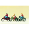 Modélisme HO : Figurines : Motocyclistes - Preiser