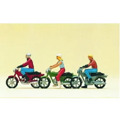 Modélisme HO : Figurines : Motocyclistes - Preiser