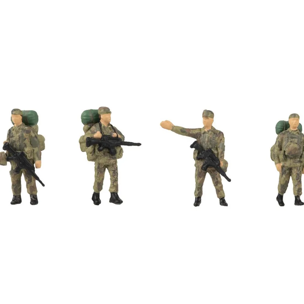 Modélisme HO : Figurines : Soldats avec bagages - Faller