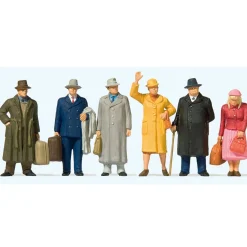 Modélisme HO : Figurines - voyageurs debout - 1:45 - Preiser