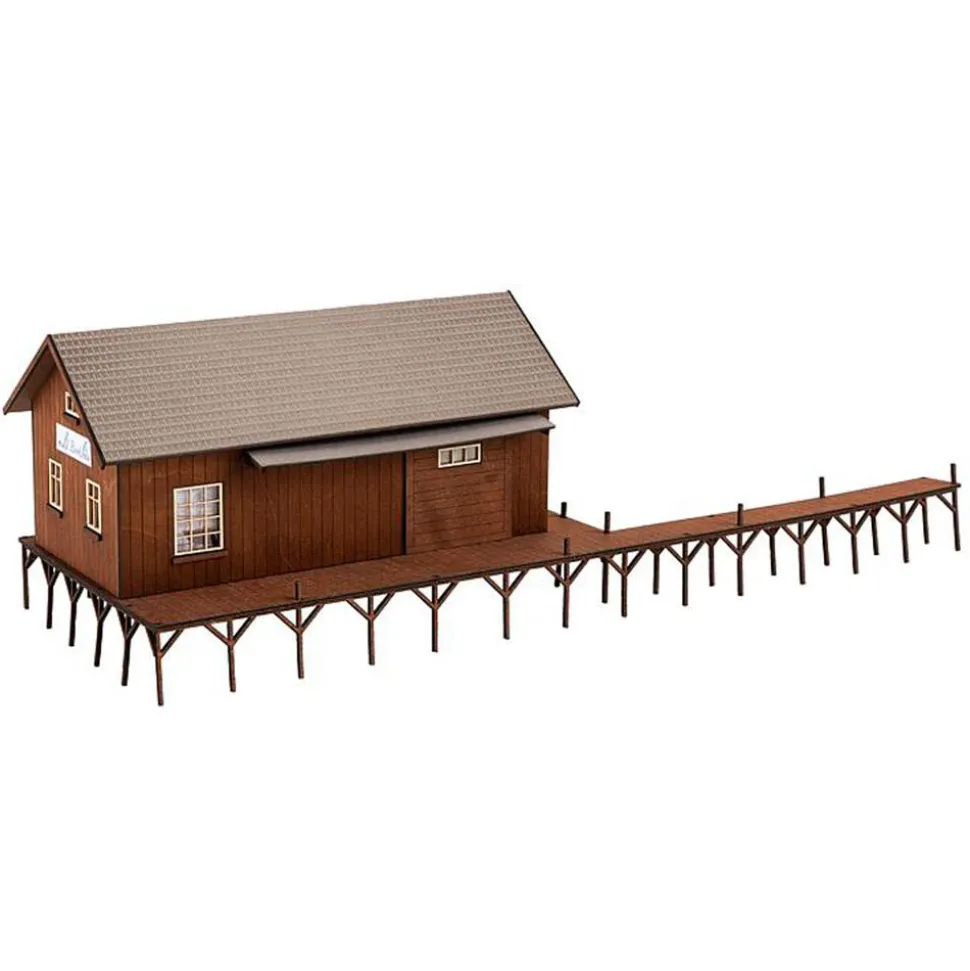 Modélisme HO : Hangar à bateaux - Faller