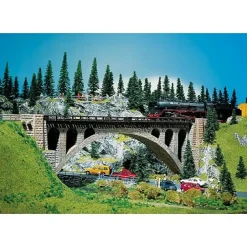 Modélisme HO : Pont à arches en pierres - Faller