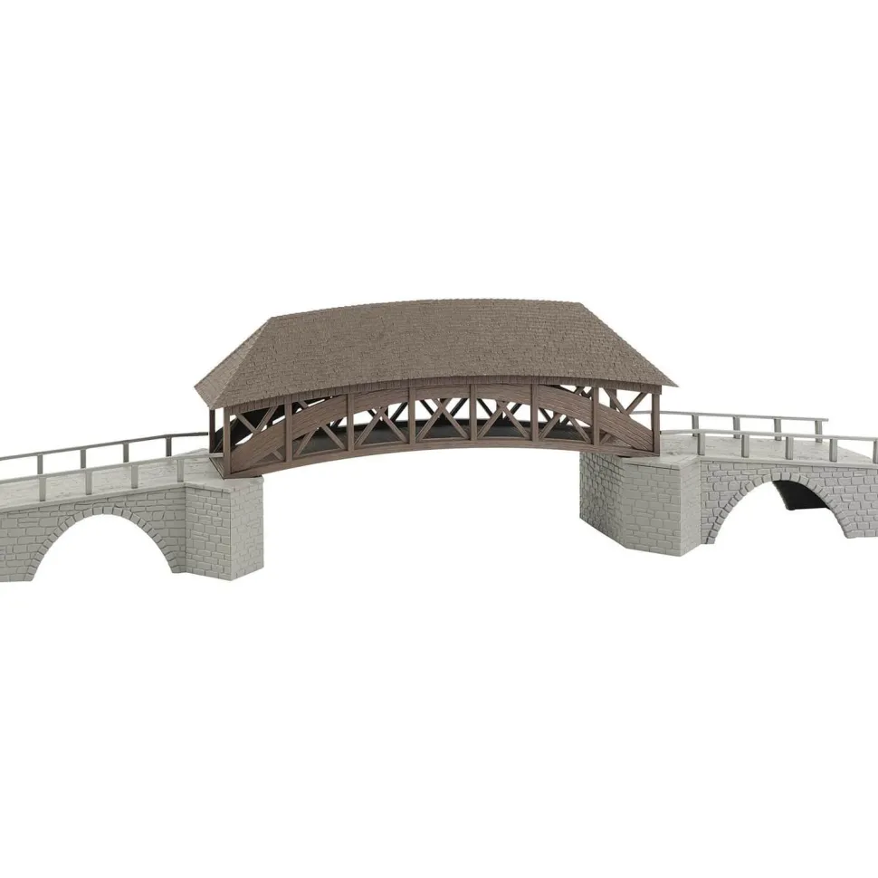 Modélisme HO: Pont en bois ancien - Faller