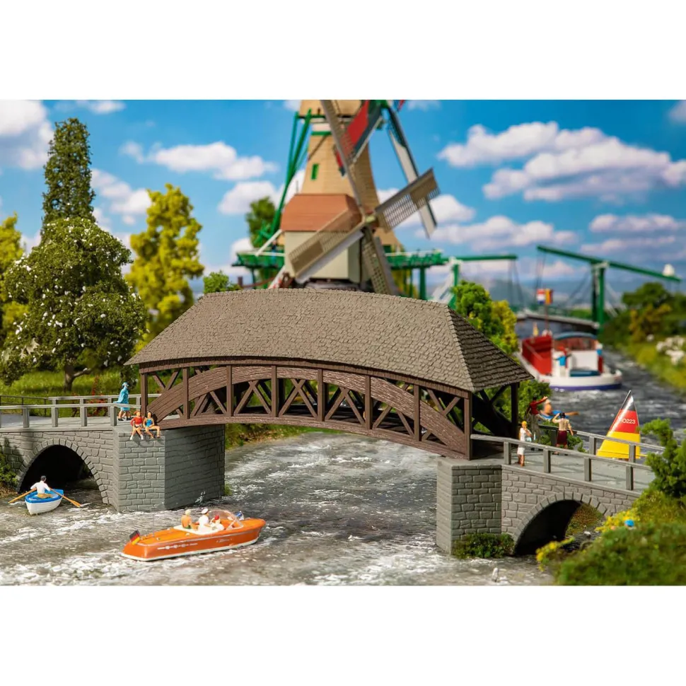 Modélisme HO: Pont en bois ancien - Faller
