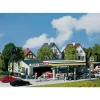 Modélisme HO : Station-service avec bâtiment de service - Faller