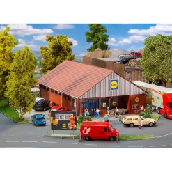 Modélisme HO : Supermarché Lidl - Faller