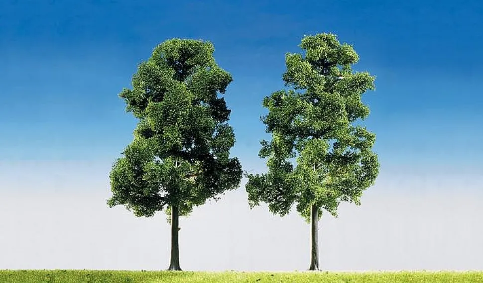 Modélisme HO : Végétation : Arbres série super : 2 hêtres -