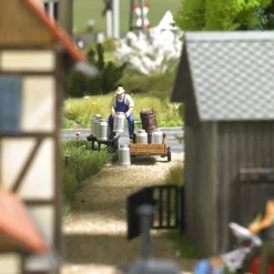 Modélisme HO accessoires : Collecte de lait - Busch