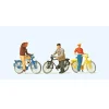 Modélisme HO Figurines : Cyclistes à une intersection - Preiser