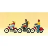 Modélisme HO Figurines : Motocyclistes - Preiser