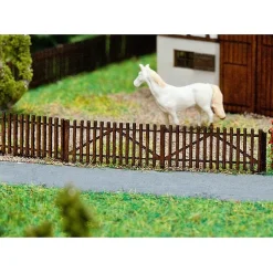 Modélisme N : Accessoires de décor : Clôture en lattes de bois - Faller