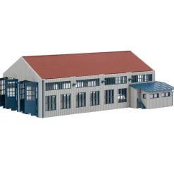 Modélisme N : Hangar à locomotive moderne : 2 emplacements - Faller