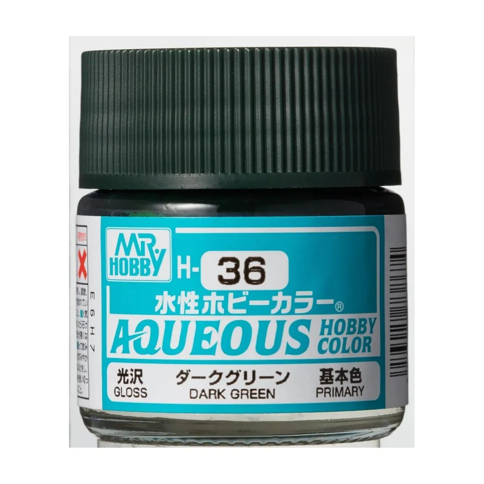 Mr Hobby -Gunze Aqueous Hobby Colors (10 ml) Dark Green - Mr Hobby - Gunze