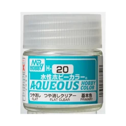 Mr Hobby -Gunze Aqueous Hobby Colors (10 ml) Flat Clear - Mr Hobby - Gunze