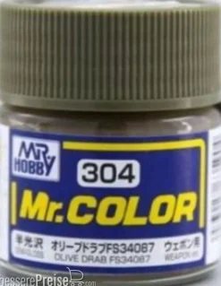 Mr Hobby -Gunze Mr. Color (10 ml) Olive Drab FS34087 - Mr Hobby - Gunze