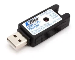Nano QX - Chargeur de batterie LI-Po 1S 350mA, prise USB - EFLC1008 - Blade
