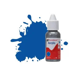 Peinture N°14 Bleu de France - Brillant : Acrylique : 14 ml - Humbrol