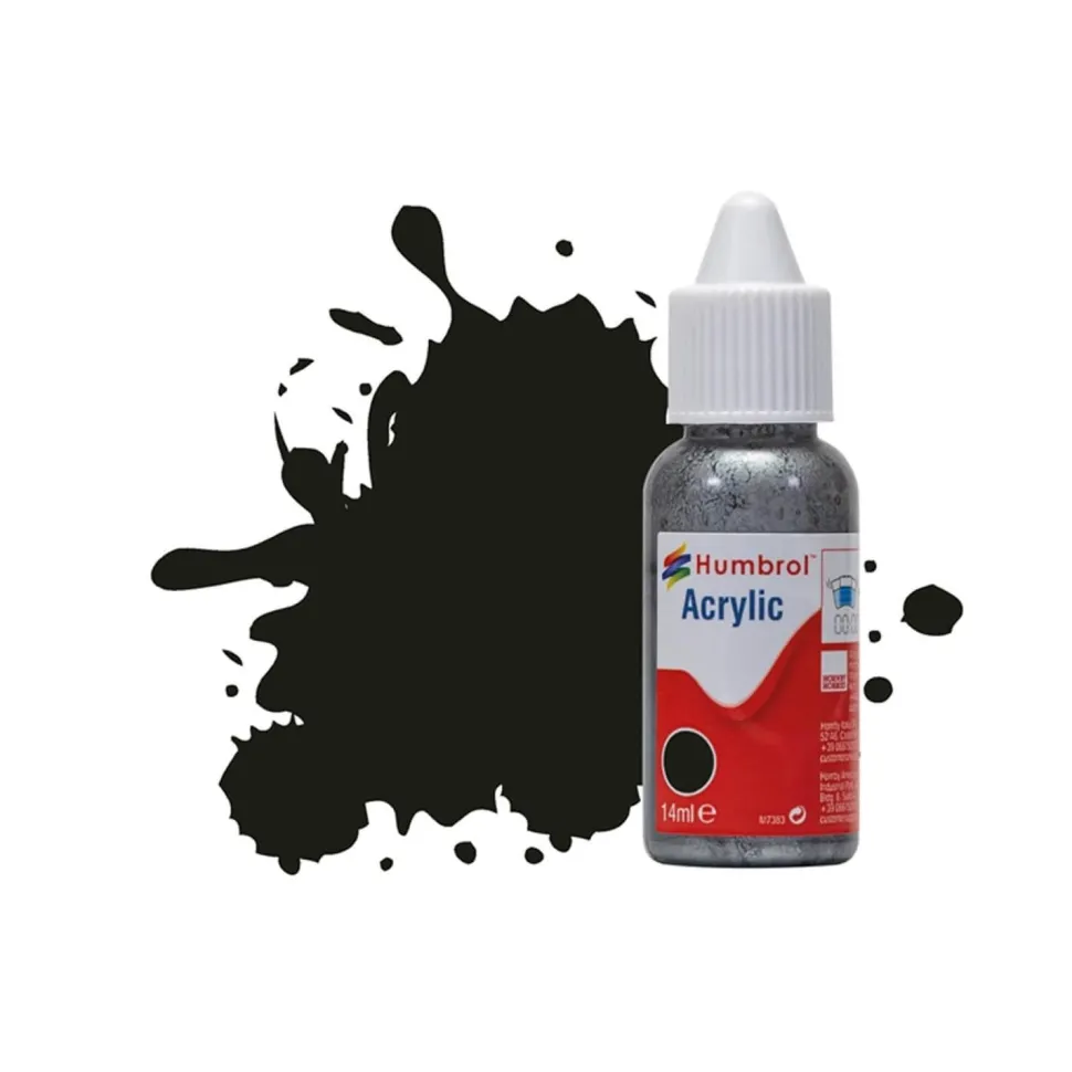 Peinture N°163 Vert Foncé - Satin : Acrylique : 14 ml - Humbrol
