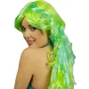 Perruque Sirène cheveux longs, Vert/turquoise - RueDeLaFete