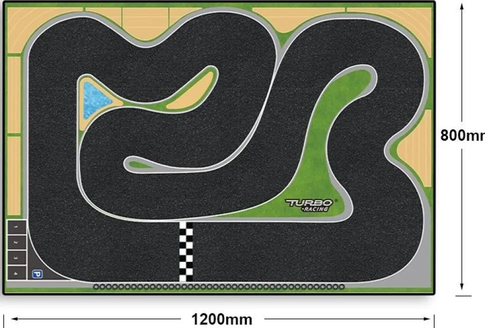 Piste XL pour Turbo Racing Micro Rally (80x120 cm) - Turbo Racing