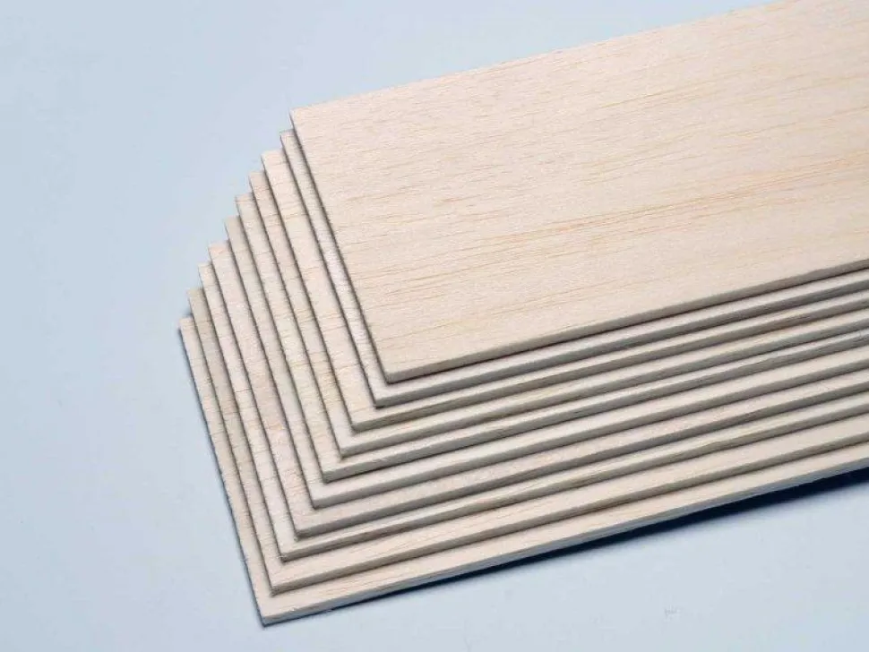 Planches de balsa 20,0 x 100 x 1000mm (emb.=5pcs) - Pichler - Pichler