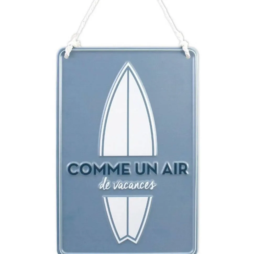 Plaque Métal 3D AIR DE VACANCES, 20x30cm - RueDeLaFete