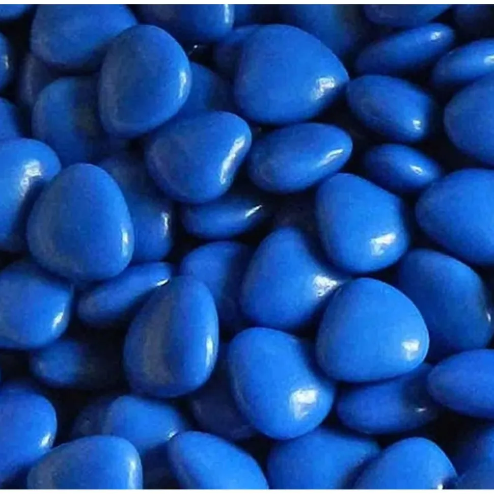 POCHON 500g MINI-COEUR, BLEU Océan brillant (mini-coeurs) - RueDeLaFete