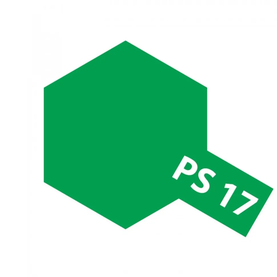 PS17 - Peinture en bombe 100 ml : vert métallisé - Tamiya