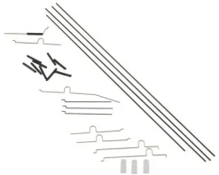Pushrod Set with steering arm - UMX Aero Commander - E-flite - E-flite