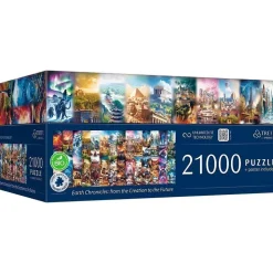 Puzzle 21 000 pièces : Chroniques de la Terre - De la Création au Futur - Trefl
