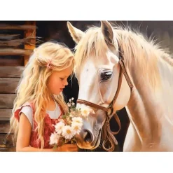 Puzzle 180 pcs : Mon ami le cheval - Castorland