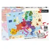 Puzzle 250 pièces : Carte d'Europe - Nathan