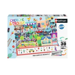 Puzzle 30 pièces : Cherche Et Trouve : En Ville - Nathan