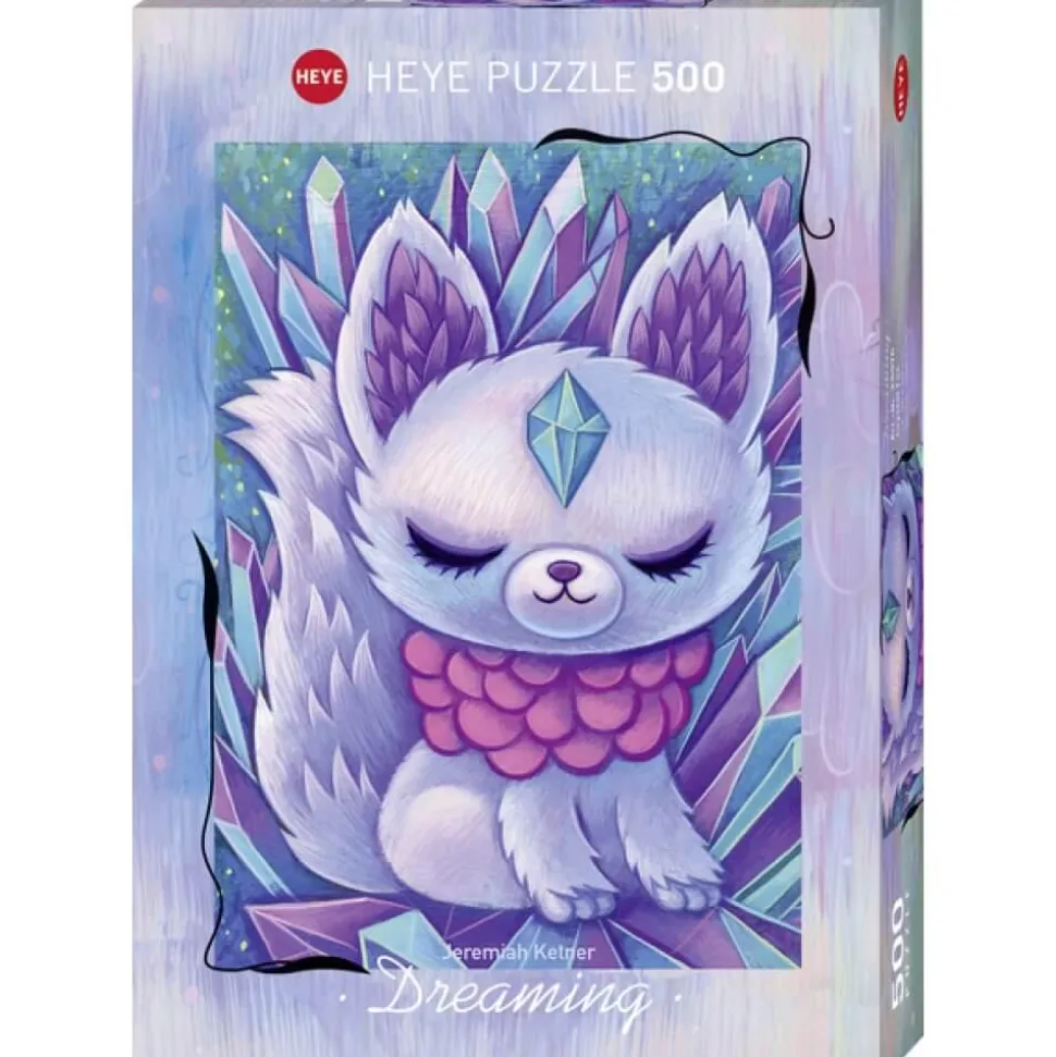 Puzzle 500 pièces : Dreaming : Crystal Fox - Heye