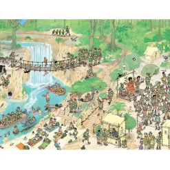 Puzzle 1000 pièces : Jan Van Haasteren : Tour dans la Jungle - Diset