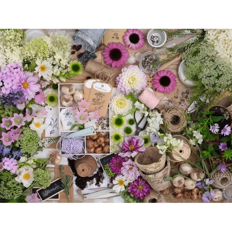 Puzzle 1000 pièces : Pour l'amour des fleurs - Ravensburger