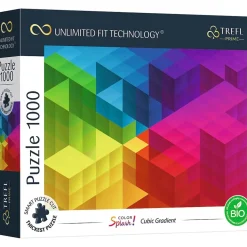 Puzzle 1000 pièces : Unlimited Fit Technology : Dégradé cubique - Trefl Prime