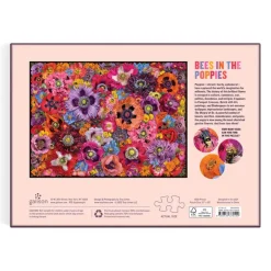 Puzzle 1000 pièces : Abeilles dans les Coquelicots - Galison