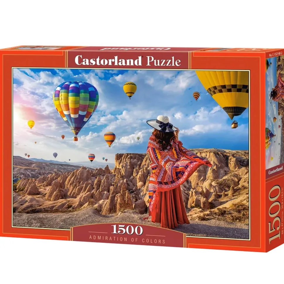 Puzzle 1500 pièces : Admiration des couleurs - Castorland