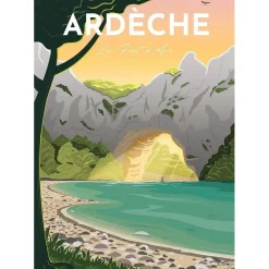 Puzzle 1500 pièces : Affiche de l'Ardèche, Louis l'Affiche - Nathan