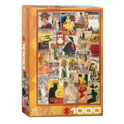 Puzzle 1000 pièces : Affiches vintage de théâtre et opéra - Eurographics