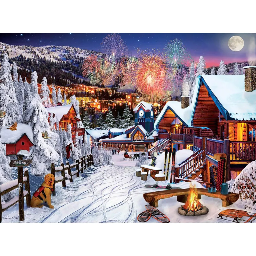 Puzzle 1000 pièces : Aire de jeux d'hiver - Art Puzzle